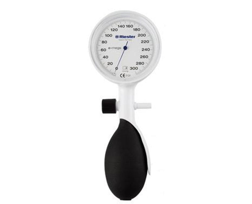 E-mega Aneroid Sphygmomanometer, White, One Tube