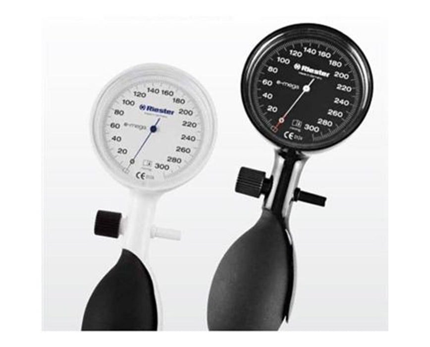 E-mega Aneroid Sphygmomanometer, Black, One Tube