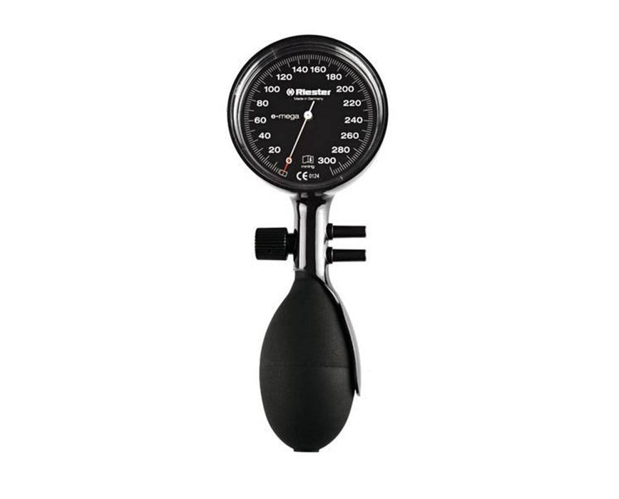 E-mega Aneroid Sphygmomanometer Black Two Tubes