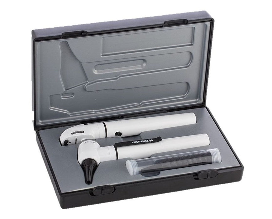 E-scope Otoscope & Ophthalmoscope Pocket Diagnostic Set, LED Illumination - White