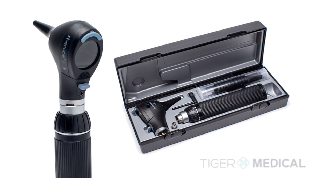Ri-scope Otoscope Set. L2 LED 2.5 V w/ Type C Handle (2 alkaline batteries sold separately)