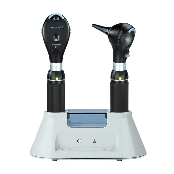 Ri-scope L Desk Charger Diagnostic Set - Otoscope L2 LED / Ophthalmoscope L2 Xenon