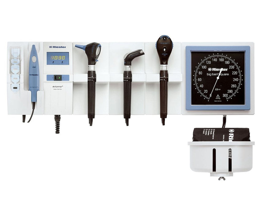 Ri-former Wall Diagnostic Unit - EliteVue LED Oto, Ri-Medic Automatic BP, RPT-100 Predictive Probe Thermometer