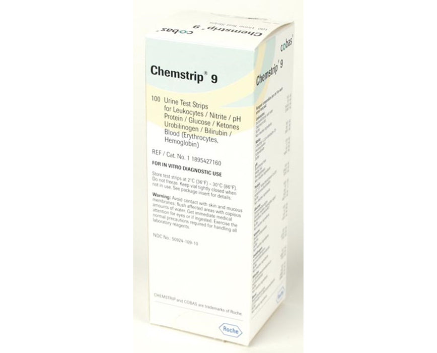 Chemstrip Urinalysis - 9 - 100/vial