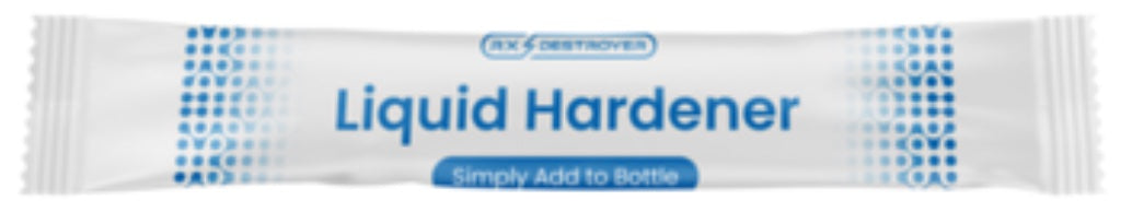 Liquid Hardener for Non-Hazardous Rx Waste Destroyer / Disposal - 16 Oz bottle (12pouches/pack)