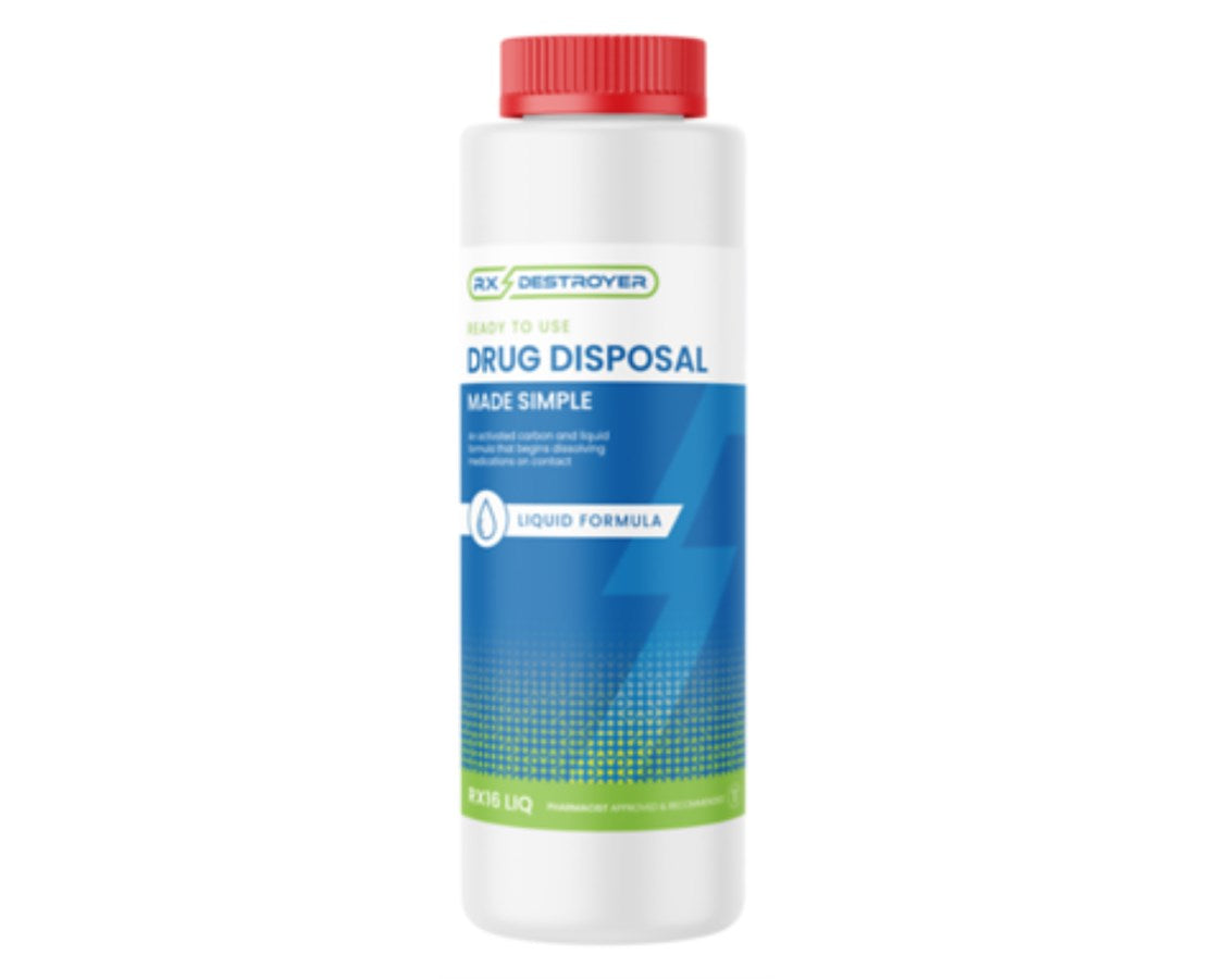 Disposing Rx Injection Jars Rx Destroyer Drug Liquid Waste Disposal Bottle - Save at — Tiger Medical