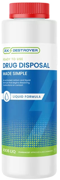 16 Oz Rx Drug Waste / Disposal Bottle (12/cs)