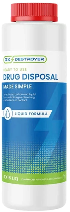 16 Oz Rx Drug Waste / Disposal Bottle (12/cs)