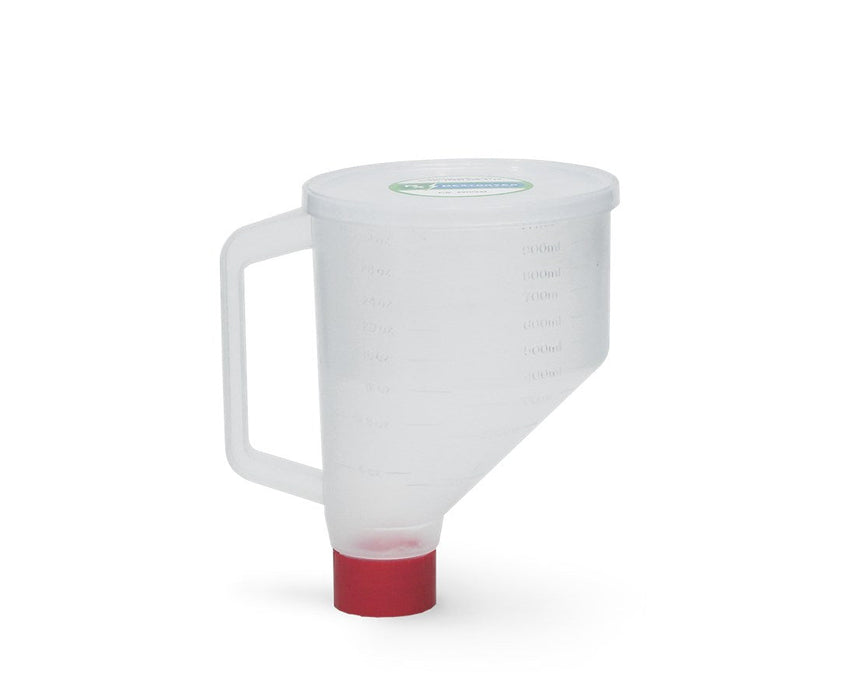 Capped Funnel for Pharmaceutical Disposal Bottle - 2.5 Gallon