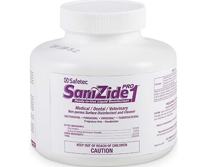 Sanizide Pro 1 Surface Disinfectant Liquid- 12/Cs