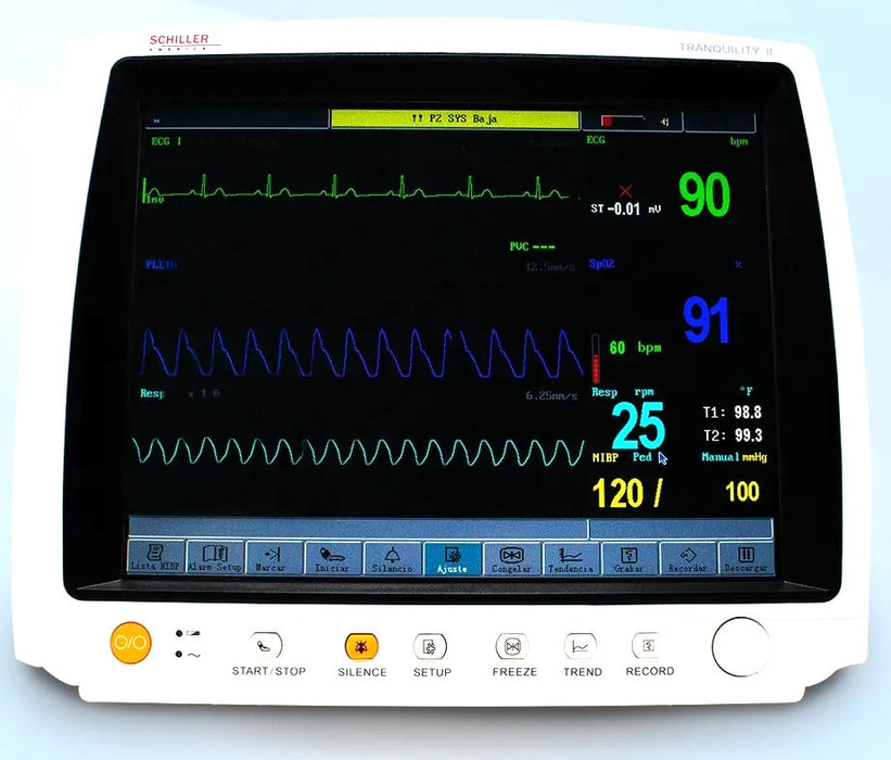 Tranquility II Multi-Parameter Patient Monitor w/ ETCO2. Masimo SpO2