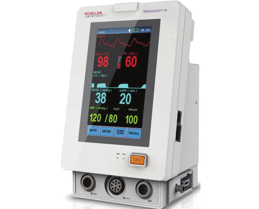 Tranquility VS Vital Signs Monitor: C02, Sp02, NIBP, and Qtemp