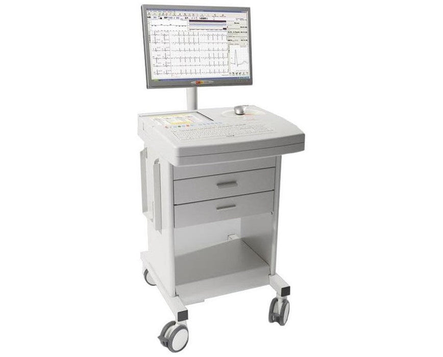 Cardiovit CS-200 Excellence Stress Test System. ECG w/ TMX428 110V Treadmill & Cart