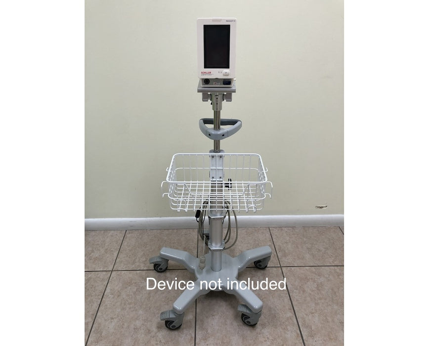 Rolling Stand w/ Basket & Rubber Case Adapter for Mobile Storage