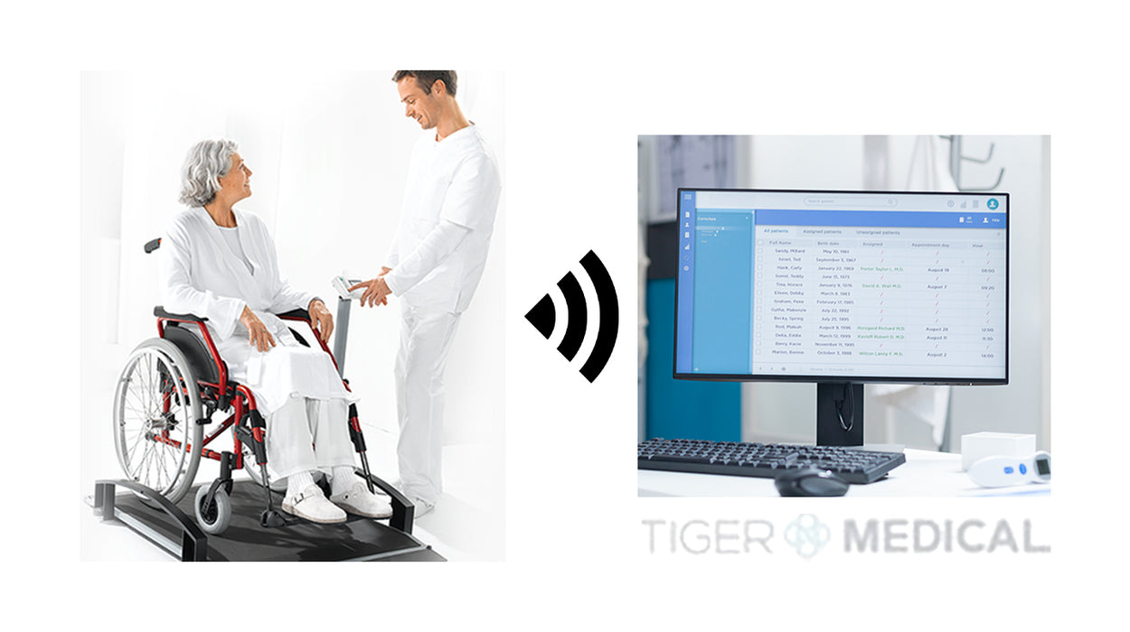 Bariatric 664 Digital Wheelchair Scale with Wireless Transmission