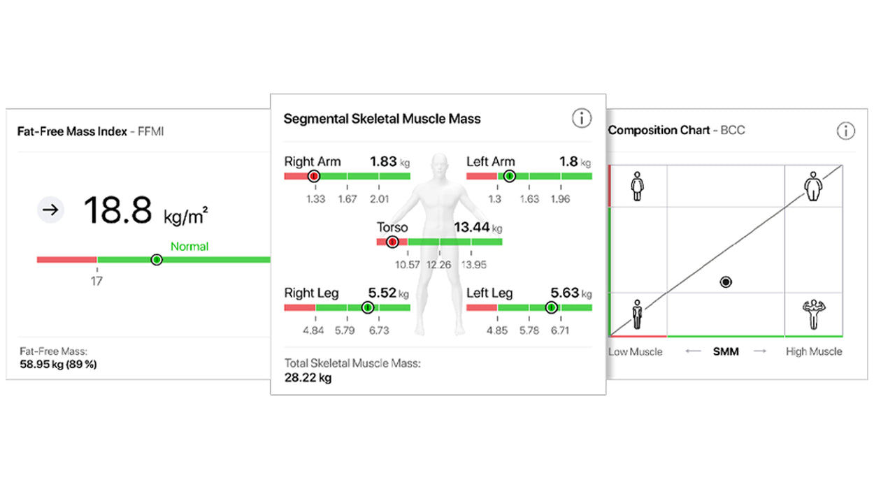 BIA Platform mBCA 554 Body Composition Analyzer with Handrail