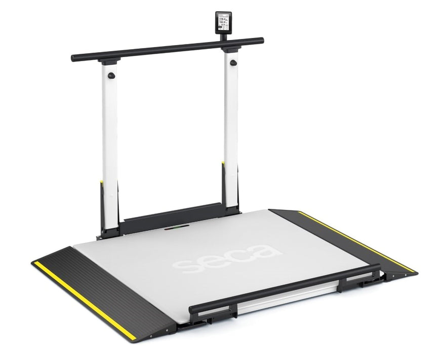 XLine Hold Digital Bariatric ADA Wheelchair Scale w/ Handrail, ID-Display