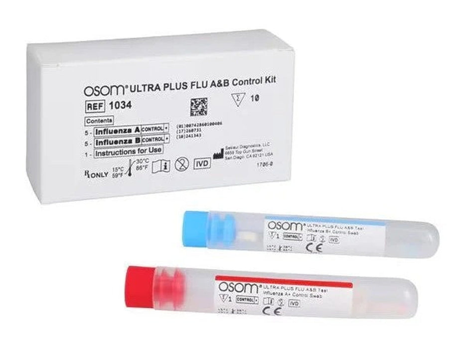 OSOM Ultra Plus Flu A&B Kit Control Kit (10/bx)