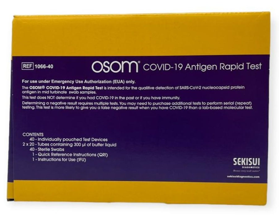 OSOM COVID-19 Antigen Rapid Test (40 tests/kt)
