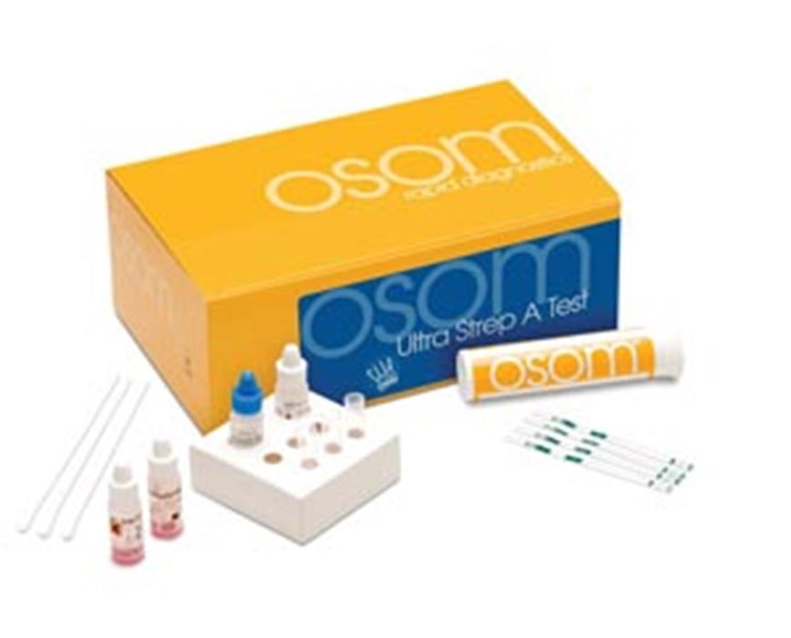 Osom Ultra Strep A Test 50 Tests/Kit, 2 Additional Tests for External QC