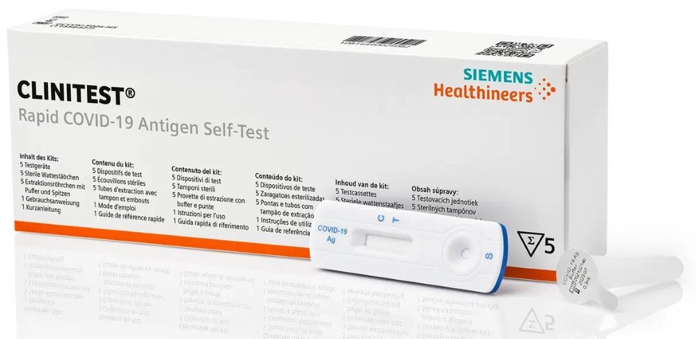 Clinitest Rapid COVID-19 Antigen Self-Test (4/pk, 200 pk/cs: Total 800/cs)