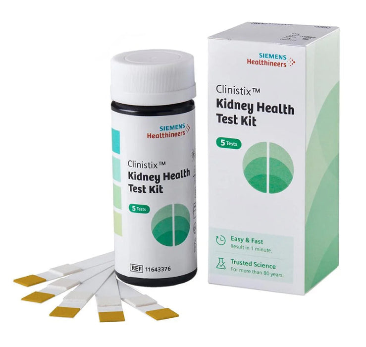 Clinistix Kidney Health Urinalysis Test Kit (5 tests/kt, 24 kits/cs: Total 120/cs)