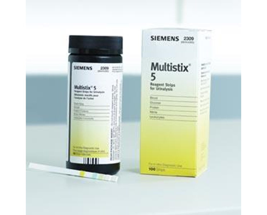 Siemens Multistix 5 Reagent Strips - 100/btl - Save at — Tiger Medical