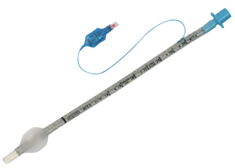 Disposable Reinforced Oral/Nasal Endotracheal Tube, Cuffed - 8mm ID x 11.9mm OD x 338mm L, 5/Bx