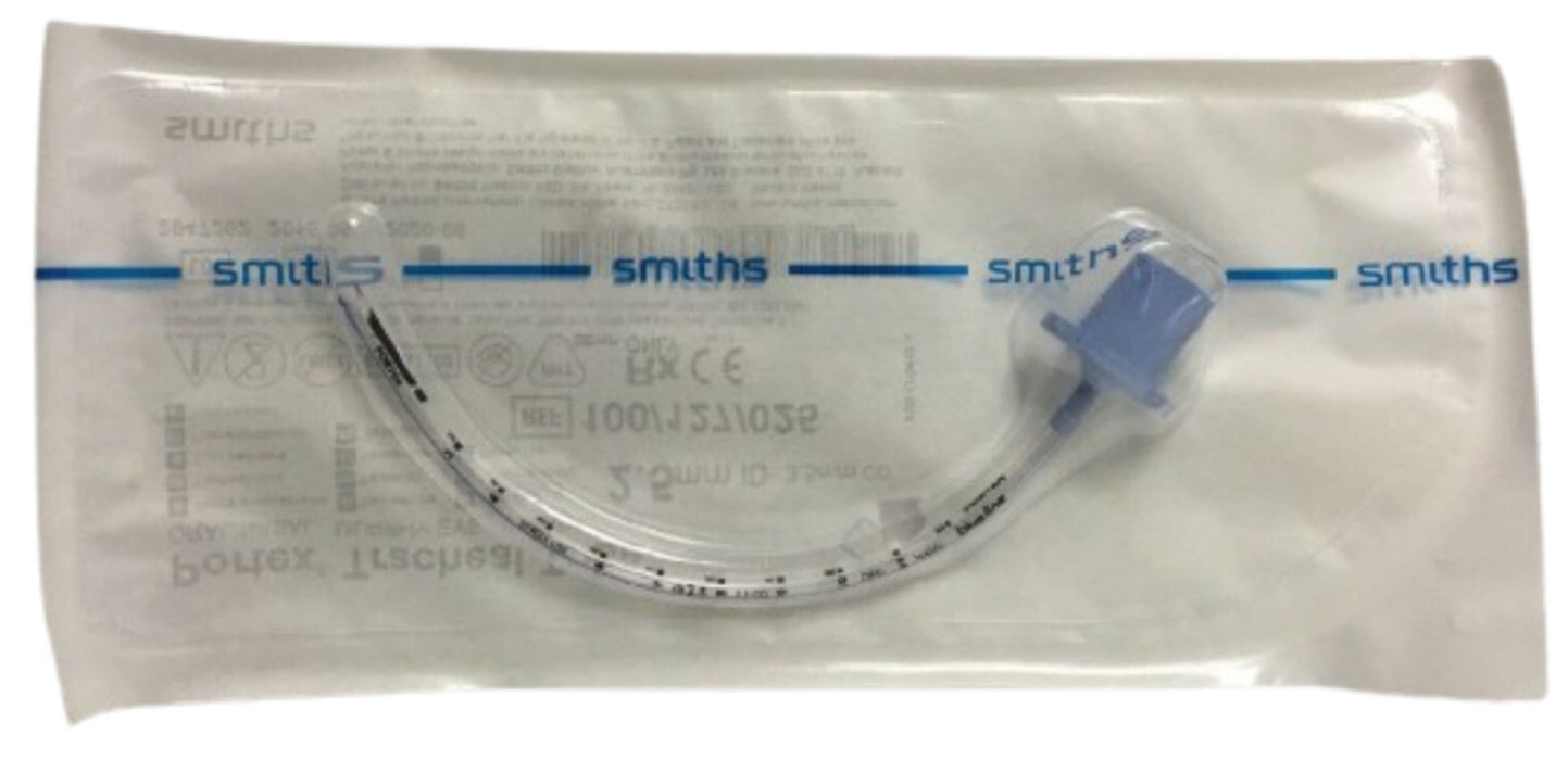 Portex Oral/Nasal Endotracheal Tube, Uncuffed, 2.5mm ID x 3.4mm OD x 150mm L, 10/Cs