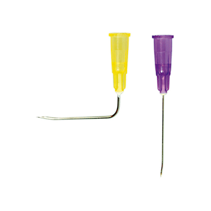 Port-A-Cath Safety Huber Needle w/ Plastic Hub, 90-Deg Bent, 22G x 1 1/2", 12/Bx