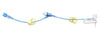 Gripper Plus Power P.A.C. Safety Huber Needle w/ Needleless Y-Site Extension Set. 20G x 3/4