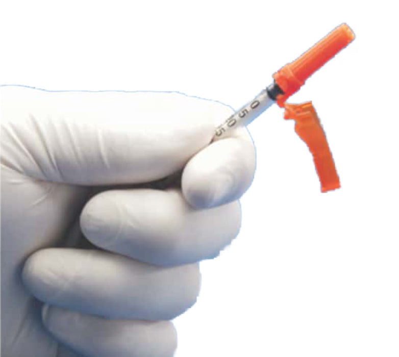 0.5mL U-100 Insulin Syringe w/ Fixed 30G x 1/2" Needle-Pro Needle, 600/Cs