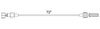 Micro Bore IV Extension Set w/ Luer Lock. Polyethylene-Lined Tubing. 0.3mL PV. 72