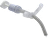 FlexTend Plus Pediatric Tracheostomy Tube, Uncuffed. Extra Length V Neck Flange, 4mm ID x 6mm OD x 44mm L