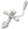 Bivona TTS Adult Tracheostomy Tube, Cuffed. 5mm ID x 7.3mm OD x 60mm L