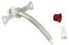 Hyperflex Adult Tracheostomy Tube w/ Extra Length Fixed Neck Flange. Uncuffed, 6mm ID x 8.7mm OD x 100mm L