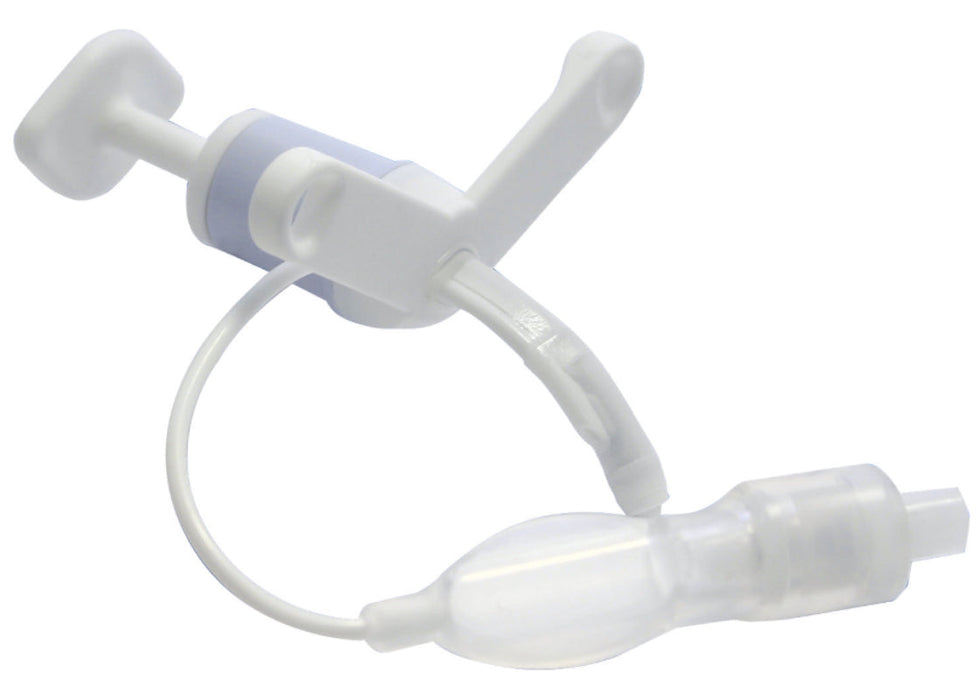 Bivona TTS Pediatric Tracheostomy Tube, Cuffed - V Neck Flange, 3mm ID x 4.7mm OD x 39mm L