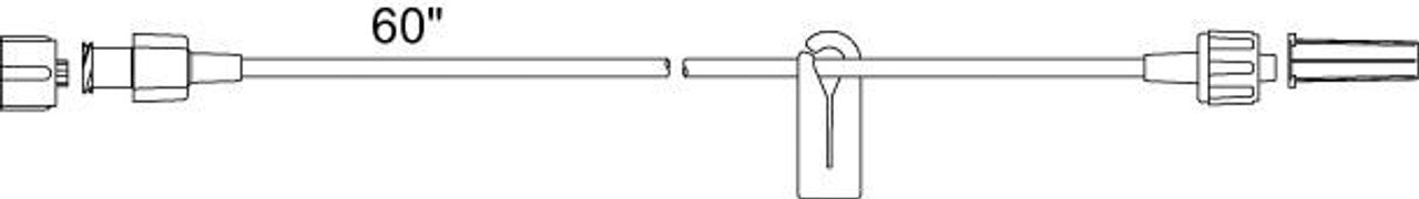 Ultra Small Bore IV Extension Set w/ 1.7mL PV. 60" L (50/cs)