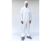White Coverall w/ Zipper Front, Attached Hood & Boot: XXL