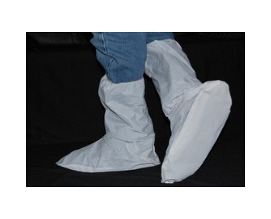 White SunSoft 18" Boot Cover with Rigid PVC Waffle Sole