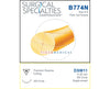 Reverse Precision Cutting Single Armed Plain Gut Suture. 3/8 Circle. 18