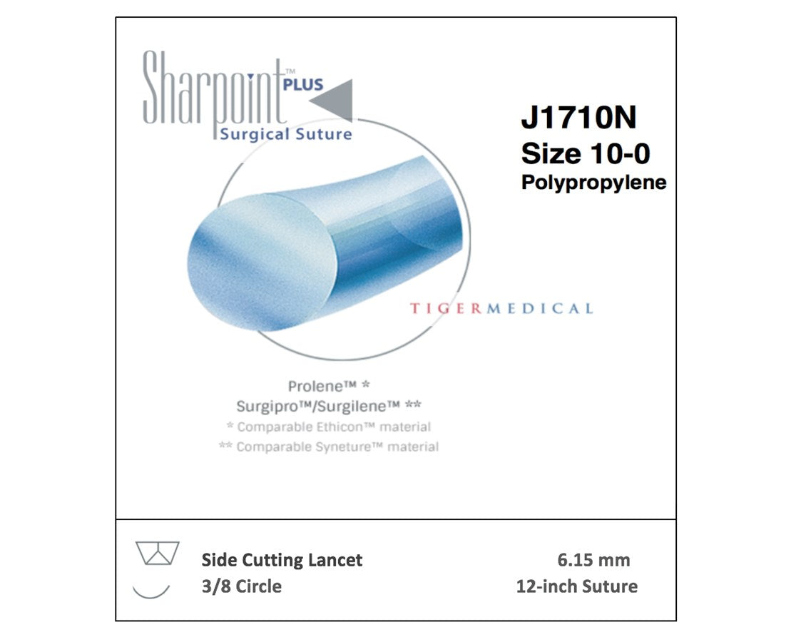 SharpPoint Polypropylene Ophthalmic Side Cutting Lancet Sutures. Save ...