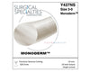 Monoderm Absorbable Sutures w/ Precision Reverse Cutting Needles, 3/8 Circle, Size 4-0, 18