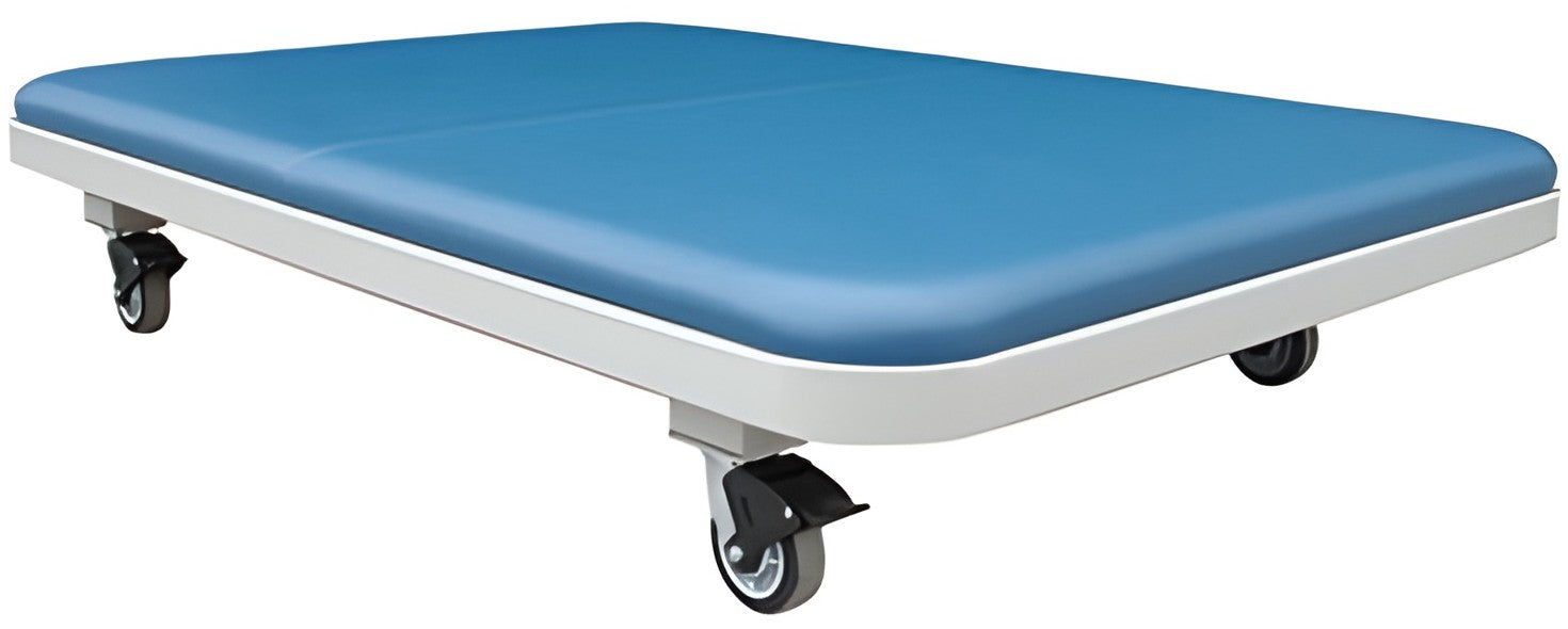 Bariatric Power Hi-Lo Mat Table w/ Flat Top & Casters for Physical Therapy
