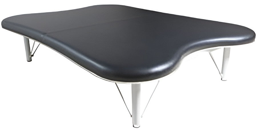 Bariatric Power Hi-Lo Mat Table w/ Flat Top. Hour-Glass Shaped for Physical Therapy