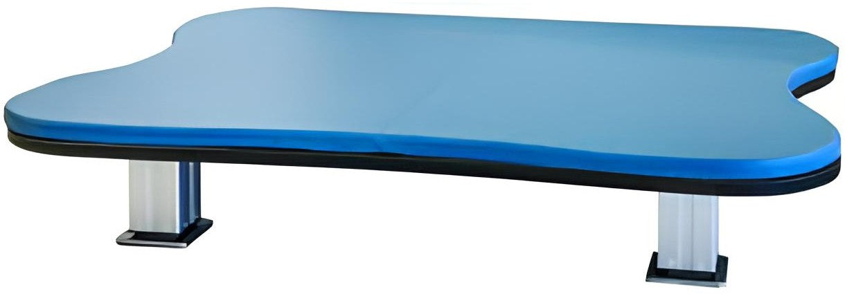 Bariatric Power Hi-Lo Mat Table w/ Flat Top. Hour-Glass Shaped for Physical Therapy