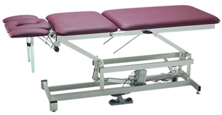 Power Hi-Lo Treatment Table w/ 5-Section Top (Adjustable Back / Headrest, Armrests & Casters)