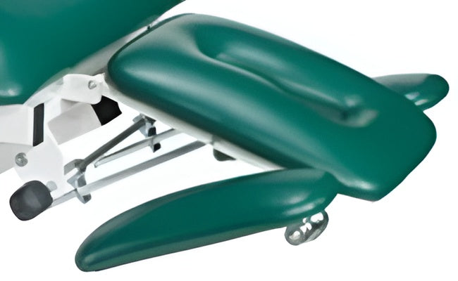 Power Hi-Lo Treatment Table w/ 5-Section Top (Adjustable Back / Headrest, Armrests & Casters)