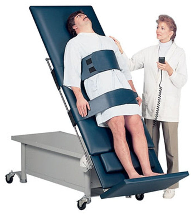 Power Hi-Lo Tilt Table w/ Flat Top & Casters for Physical Therapy
