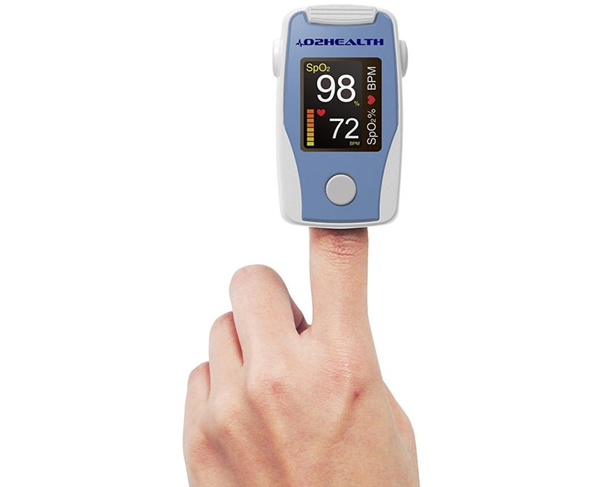 Finger Pulse Oximeter, OLED Color & Bi-Directional Display